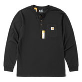Carhartt K128 Mainline Henry Front Pocket Work Long-Sleeve T-Shirt