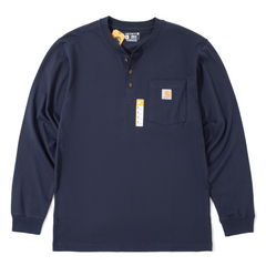 Carhartt K128 Mainline Henry Front Pocket Work Long-Sleeve T-Shirt