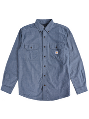 Carhartt 104368 Loose-Peaked Buttoned Collar Work Shirt with Multiple Pockets