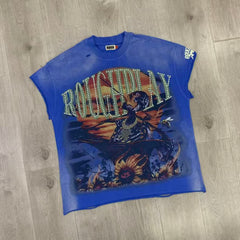 Rough Play War Ready Graphic Sleeveless Top