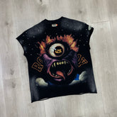 Rough Play Monster Graphic Sleeveless Top