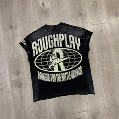 Rough Play Monster Graphic Sleeveless Top