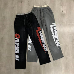 Rough Play Double Side Graphic Track Pants