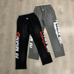 Rough Play Double Side Graphic Track Pants