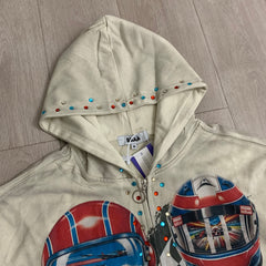 DUAA P115 Velocity Washed Graphic Hoodie