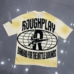 Rough Play Skull Face Graphic T-Shirt