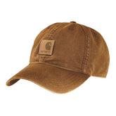 Carhartt washed and distressed American baseball cap---Dark Brown