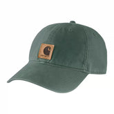 Carhartt washed and distressed American baseball cap---Moss Green