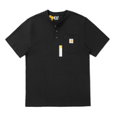 Carhartt K84 American workwear style Henry collar casual loose-fit short-sleeved T-shirt with pockets