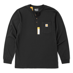 Carhartt K128 Mainline Henry Front Pocket Work Long-Sleeve T-Shirt