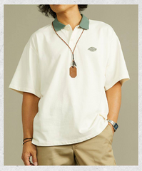 Dickies collar-logo workwear Polo shirt