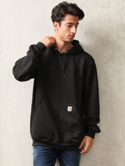 Carhartt K121 American-style workwear hooded sweatshirt with long sleeves for casual wear