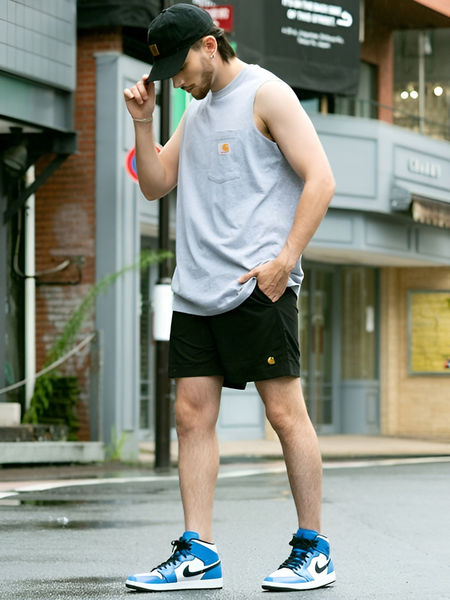 Carhartt 100374 Sleeveless T-shirt Blazer Vest Underwear for Fitness Training