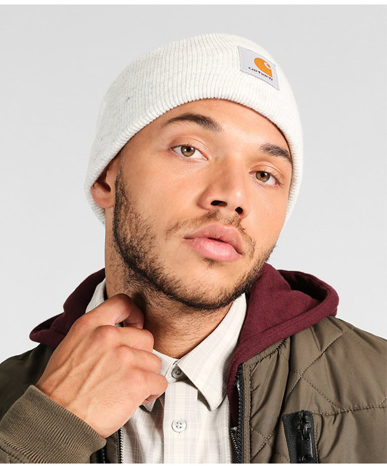 Carhartt Cold Cap American-style Ski Wool Hat---Duck Green
