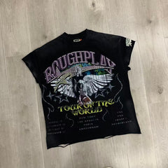 Rough Play Tour Graphic Sleeveless Top