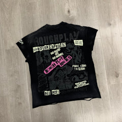 Rough Play Tour Graphic Sleeveless Top