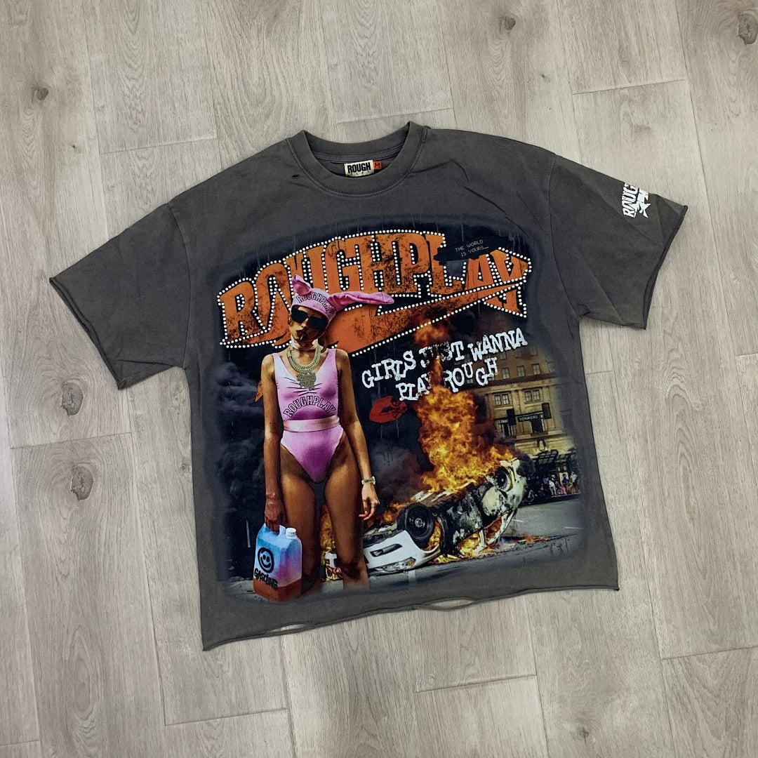 Rough Play Girls Wanna Have Fun Graphic T-Shirt