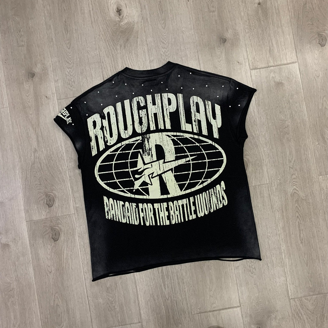 Rough Play Monster Graphic Sleeveless Top
