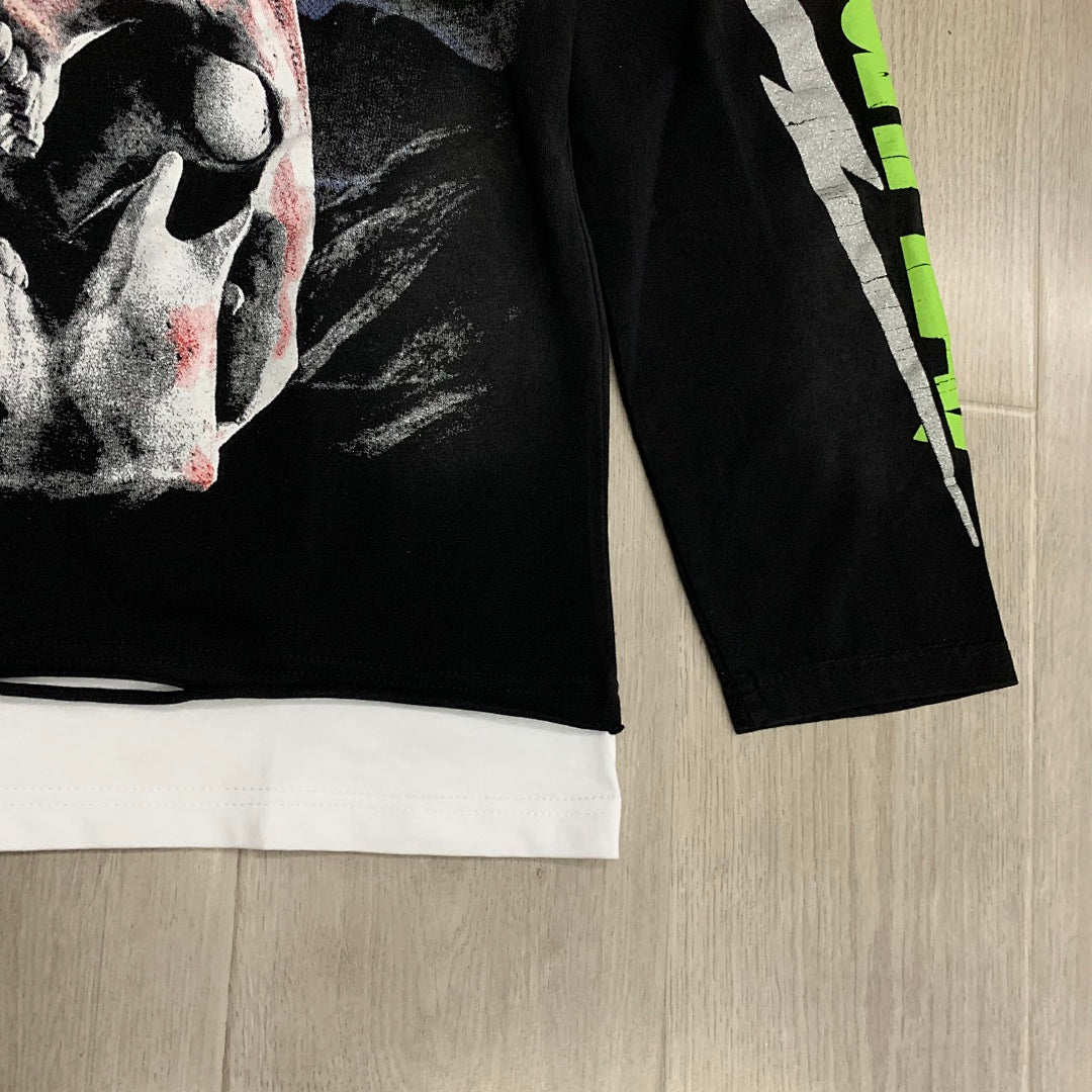 Rough Play Power Skull Graphic Long Sleeve