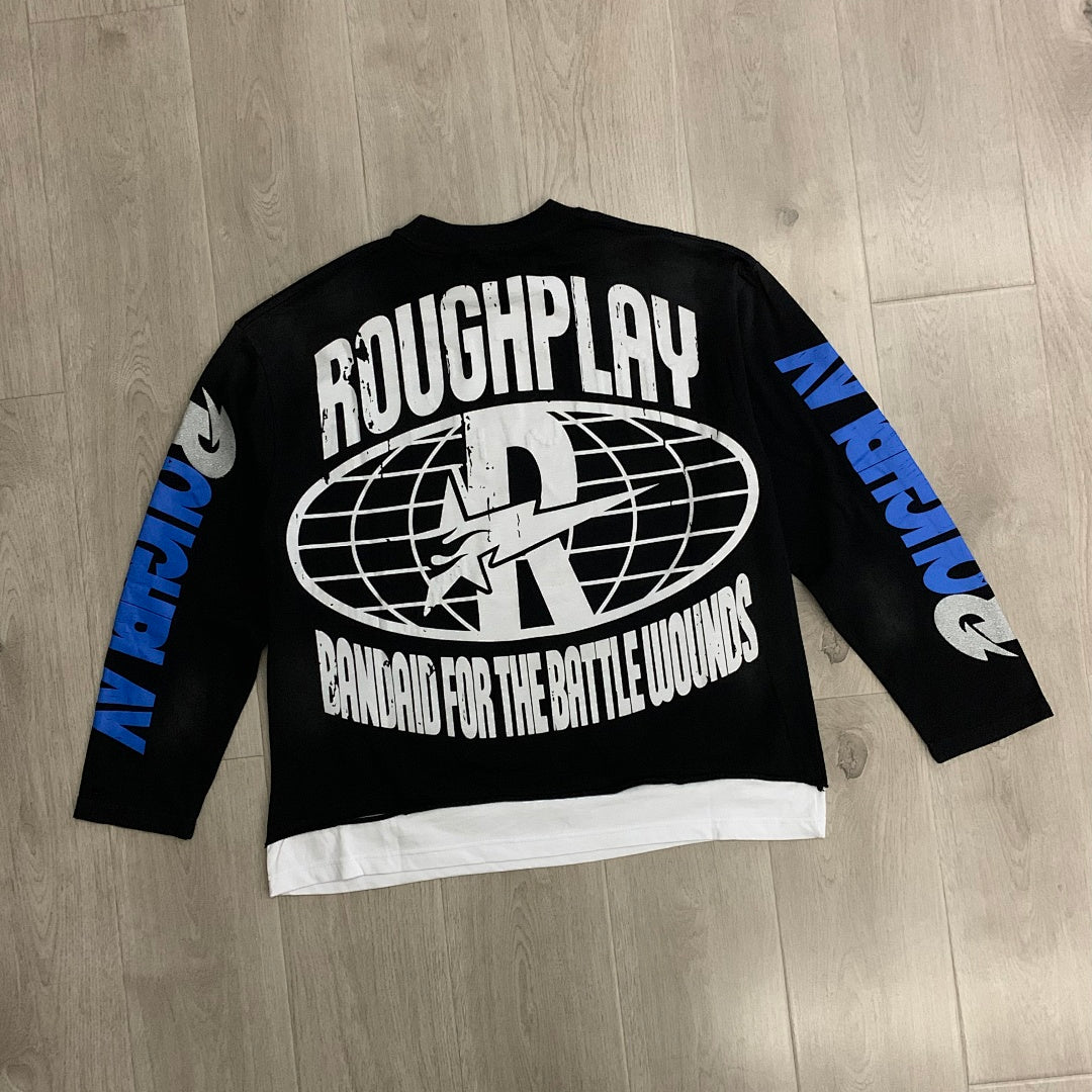 Rough Play Skull Shock Graphic Long Sleeve