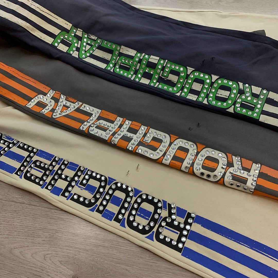 Rough Play Vertical Graphic Track Pants