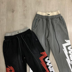 Rough Play Double Side Graphic Track Pants