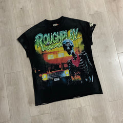 Rough Play Night Street Graphic T-Shirt