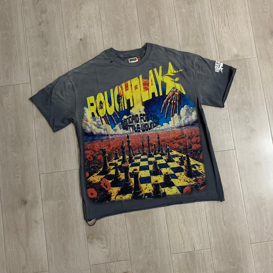 Rough Play Vintage Scene Graphic T-Shirt