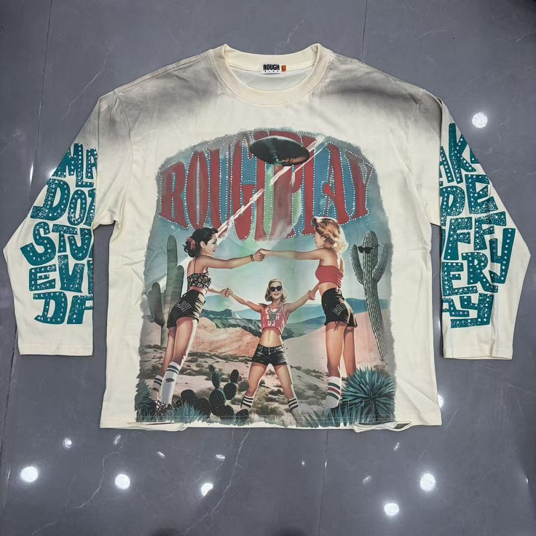 Rough Play Racing Graphic Long Sleeve T-Shirt