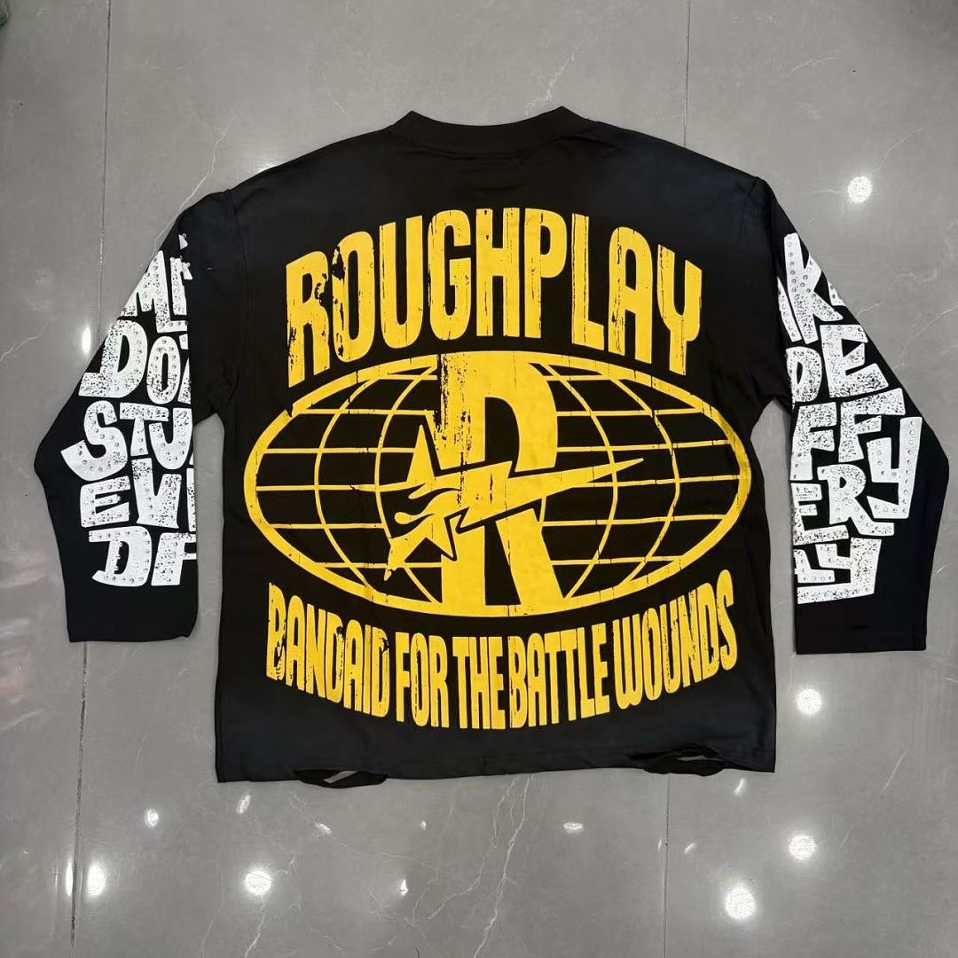 Rough Play Racing Number Long Sleeve T-Shirt