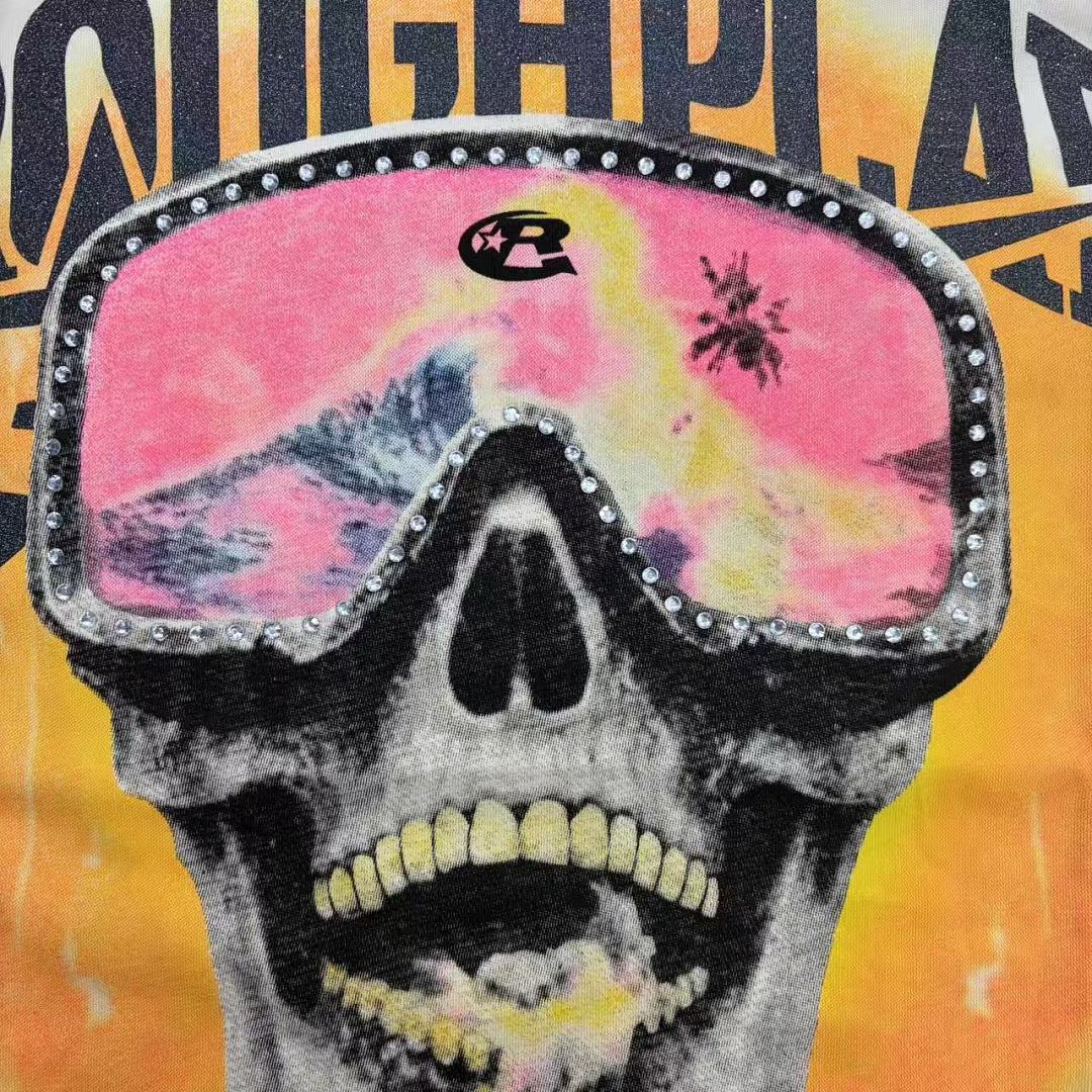 Rough Play Skull Face Graphic T-Shirt