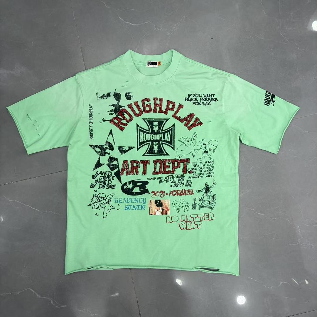 Rough Play Artistic Graphic T-Shirt