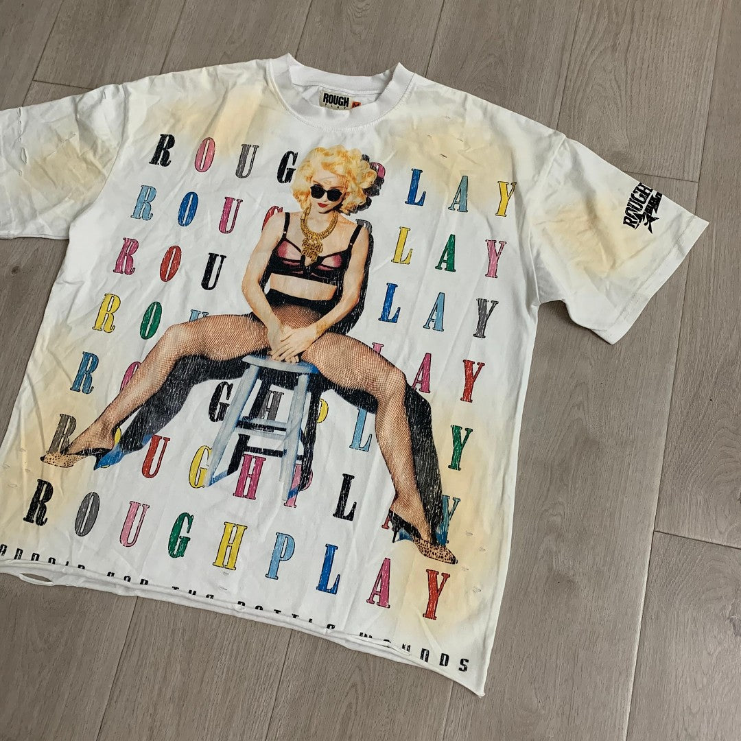 Rough Play Graphic Illustration T-Shirt
