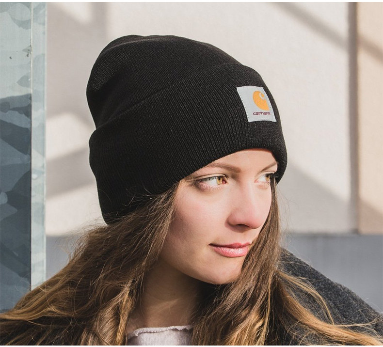 Carhartt Cold Cap American-style Ski Wool Hat---Duck Green