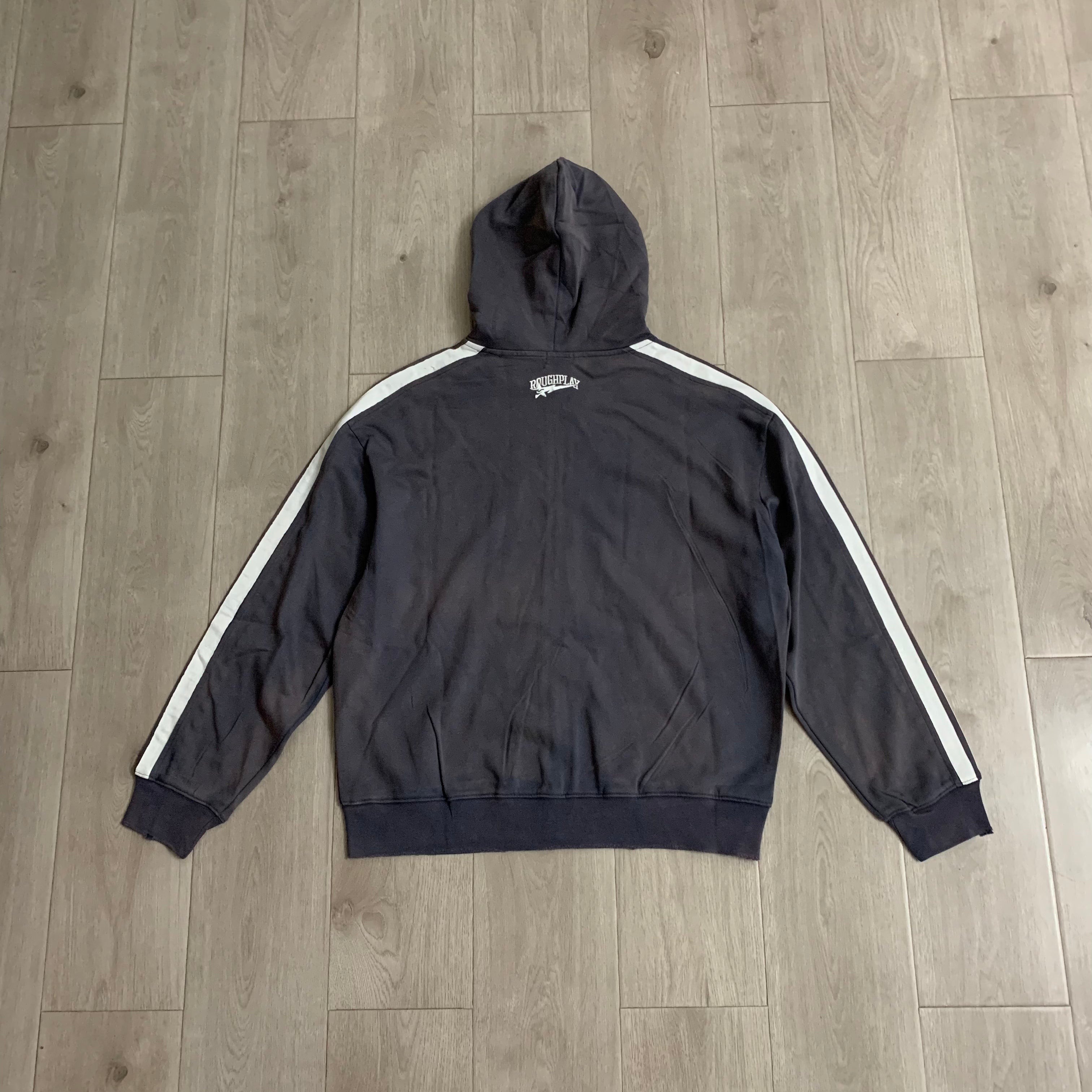 Rough Play Graphic Hoodie Grey