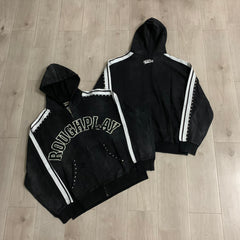 Rough Play Graphic Hoodie Black