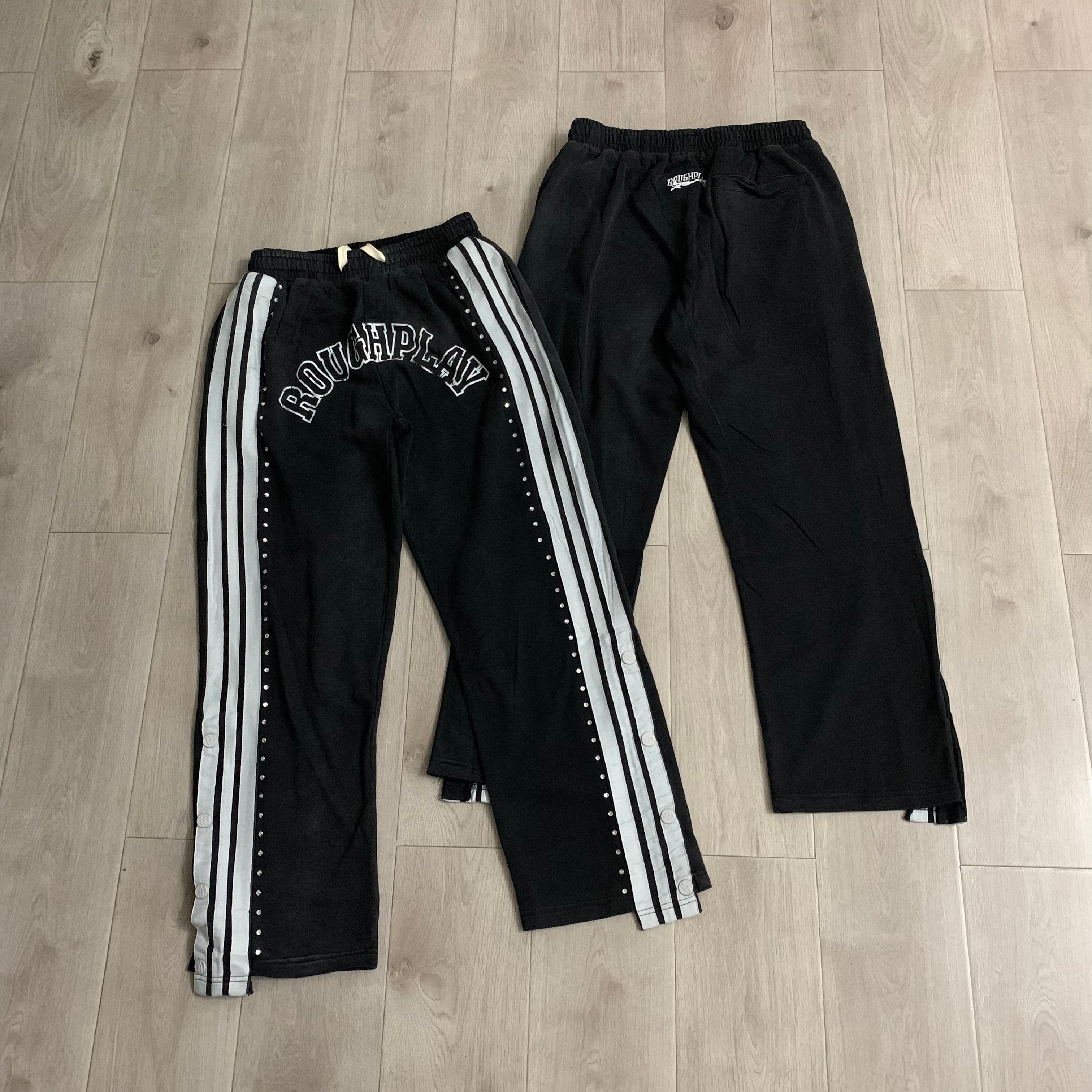 Rough Play Graphic Track Pants Black