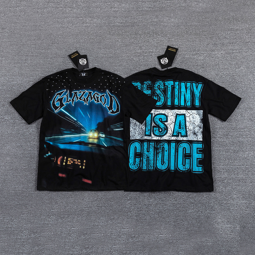 GlazaGod Cosmic Space Graphic Tee