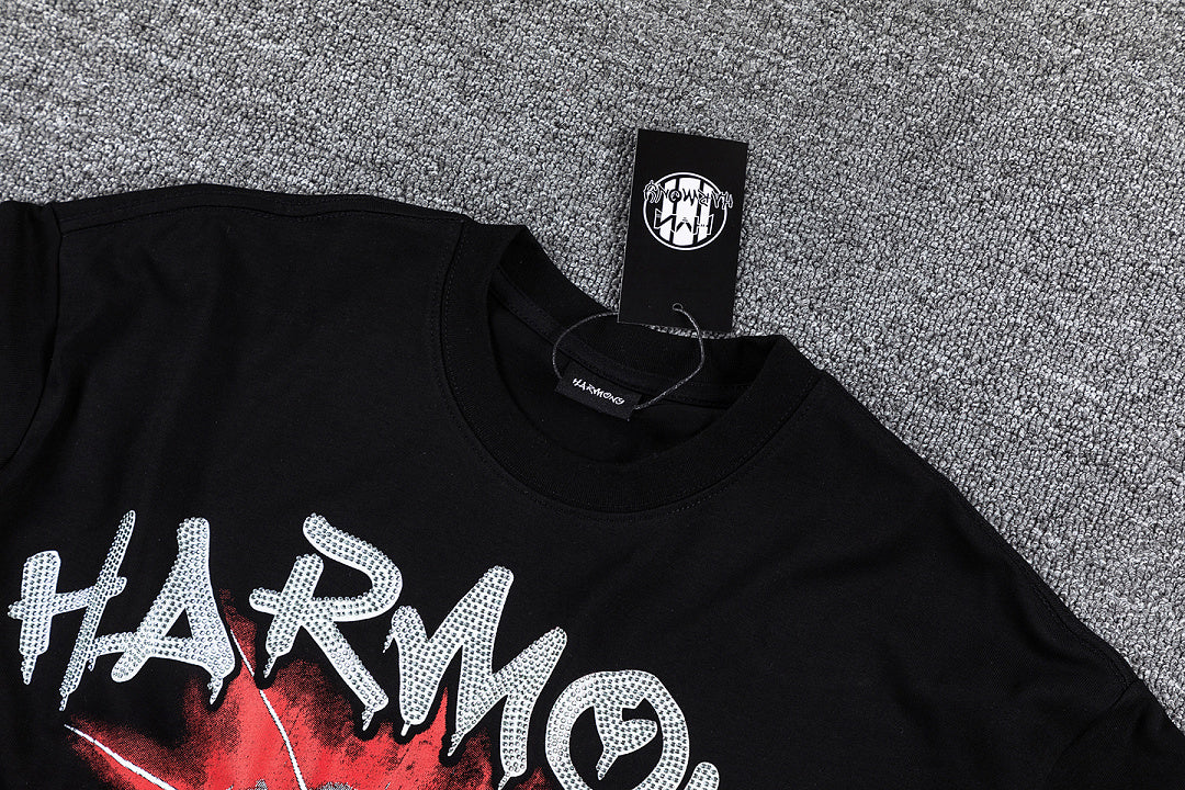 HARMONY Red Graphic Streetwear Tee