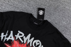 HARMONY Red Graphic Streetwear Tee
