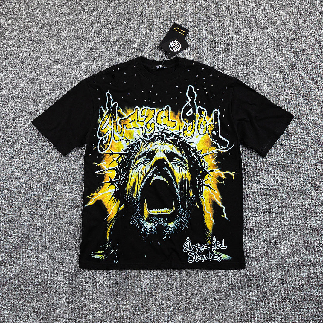 GlazaGod Skull Artwork Streetwear Tee