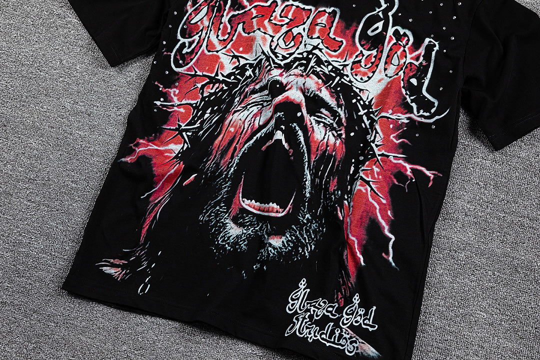 GlazaGod Skull Artwork Streetwear Tee