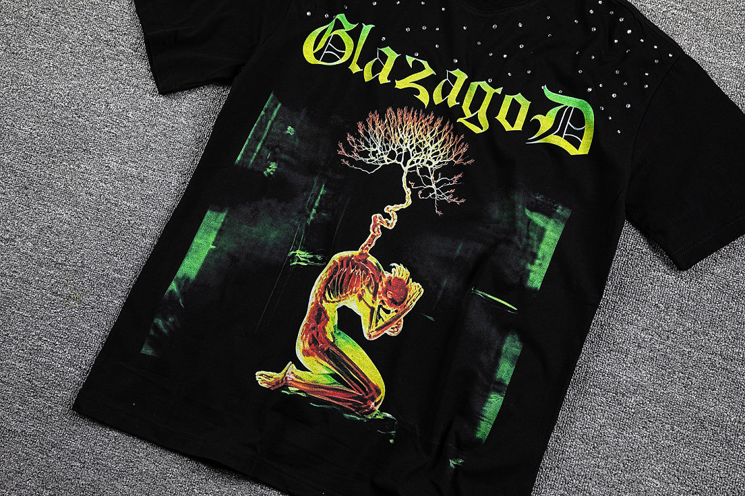 GlazaGod Retro Artwork Streetwear Tee