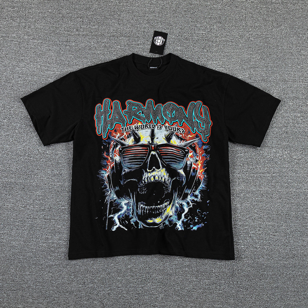 HARMONY Cyber Graphic Streetwear Tee