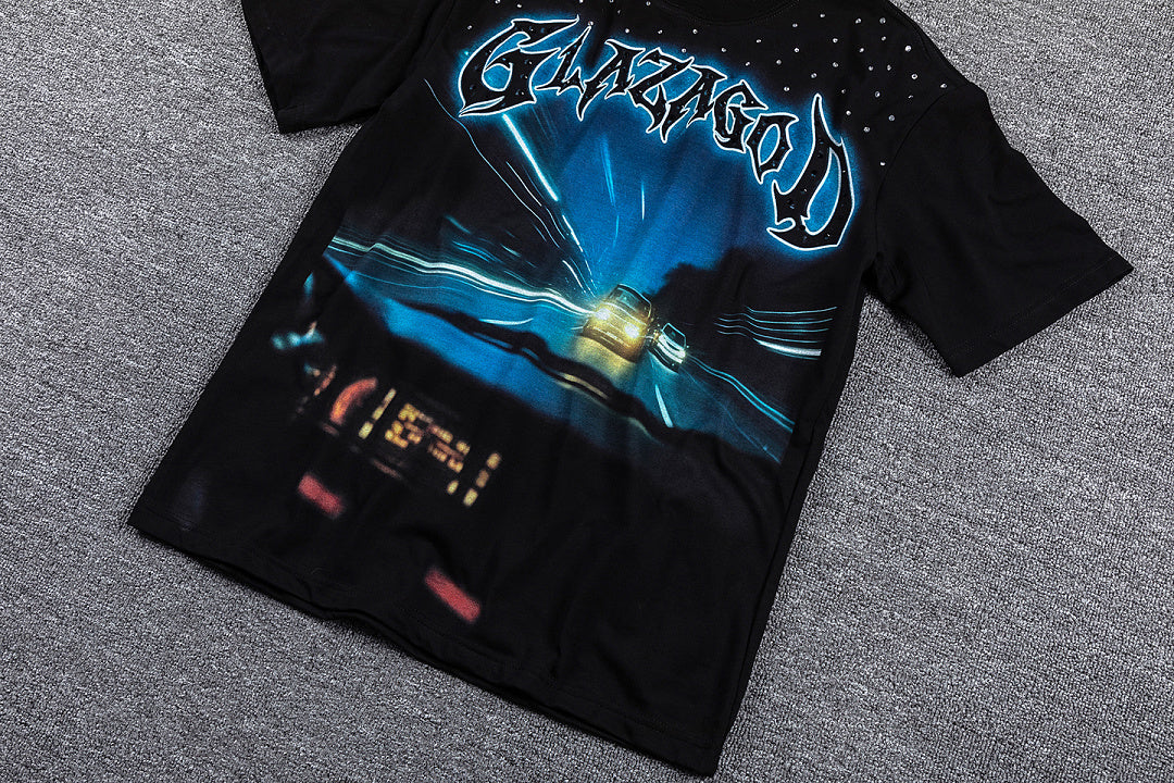 GlazaGod Cosmic Space Graphic Tee