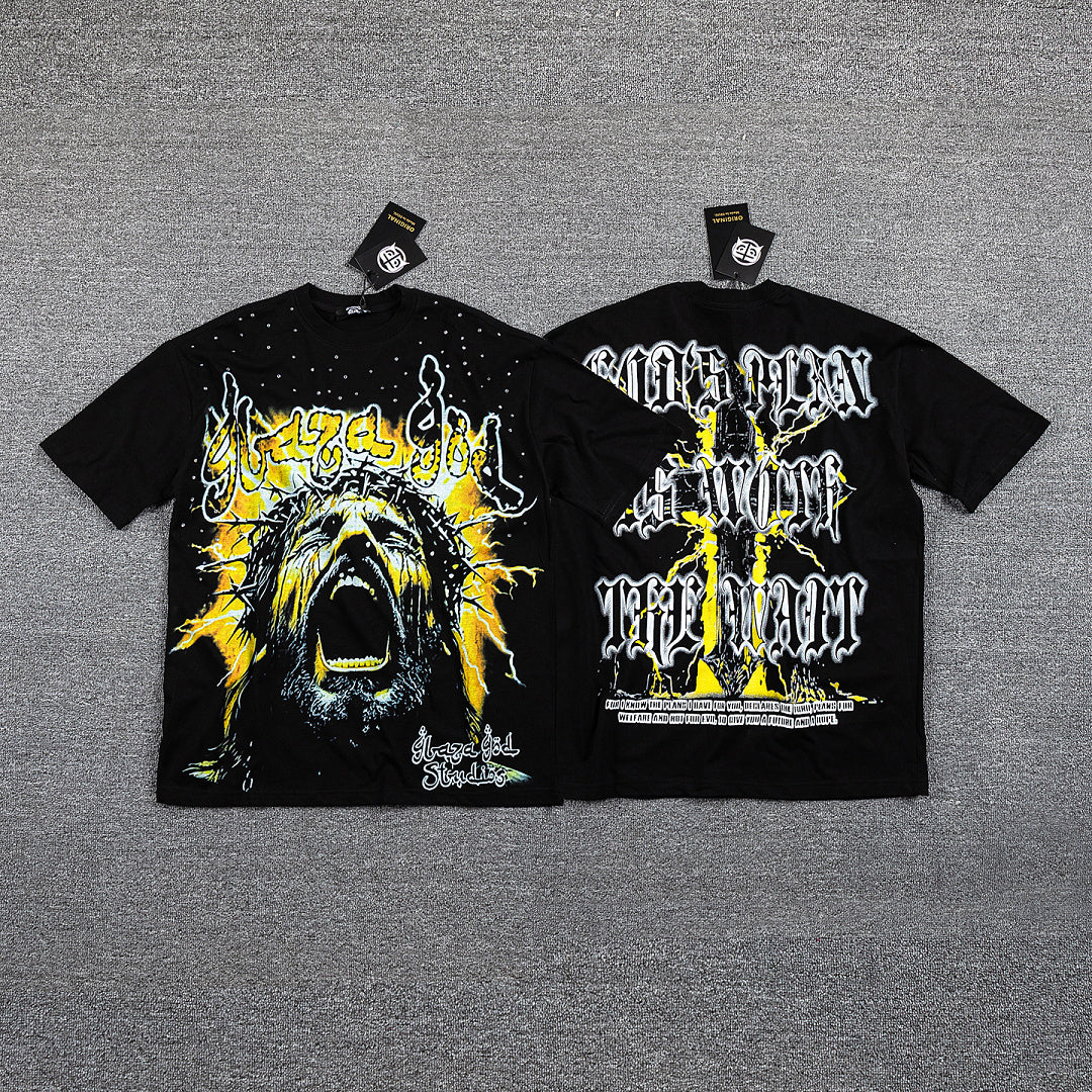 GlazaGod Skull Artwork Streetwear Tee