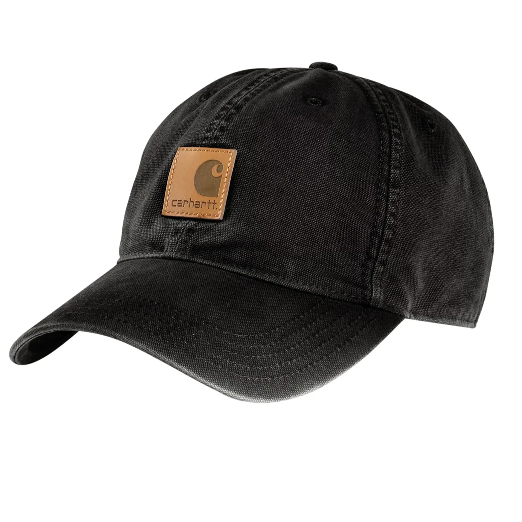 Carhartt washed and distressed American baseball cap---Carbon Gray