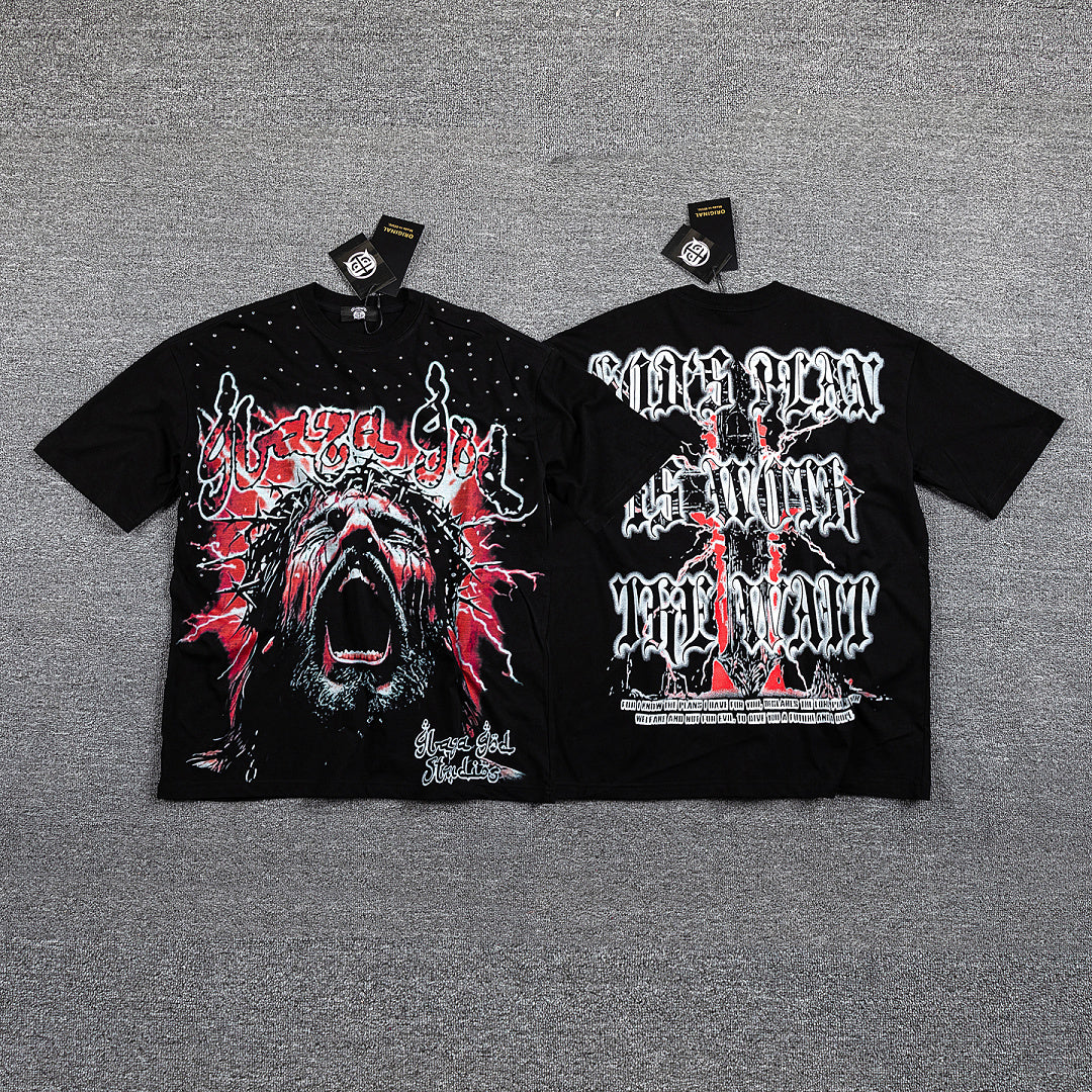 GlazaGod Skull Artwork Streetwear Tee