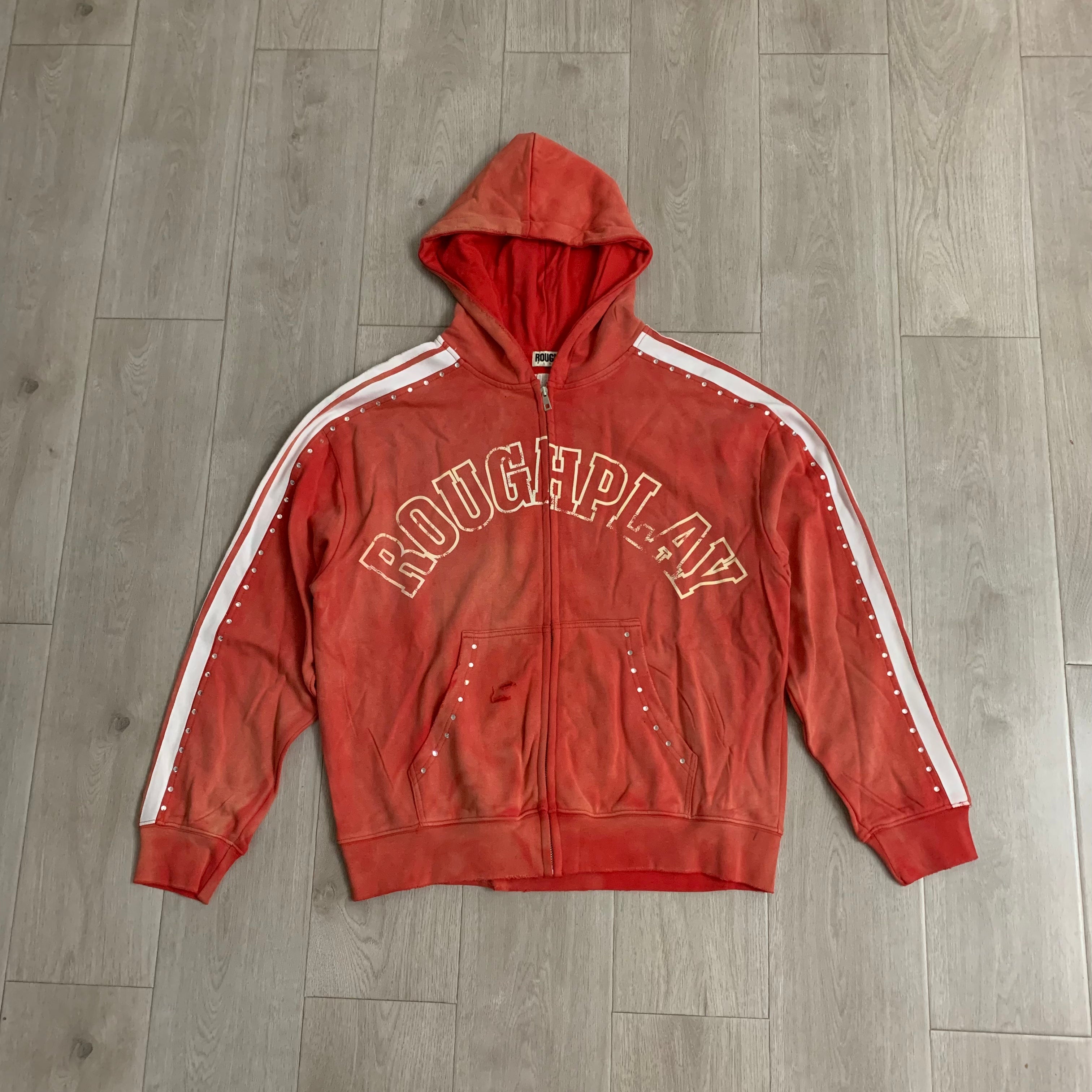 Rough Play Graphic Hoodie Red