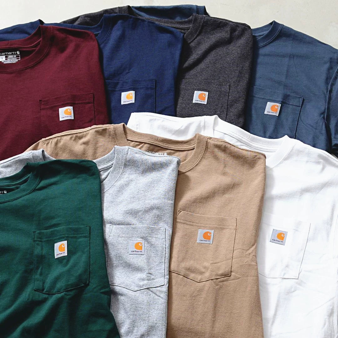Carhartt K87 Classic Basic Base Layer T-Shirt - Workwear Style Padded Short Sleeve